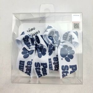 NWT Divine Creations Pen State PSU paw butterfly dog bows